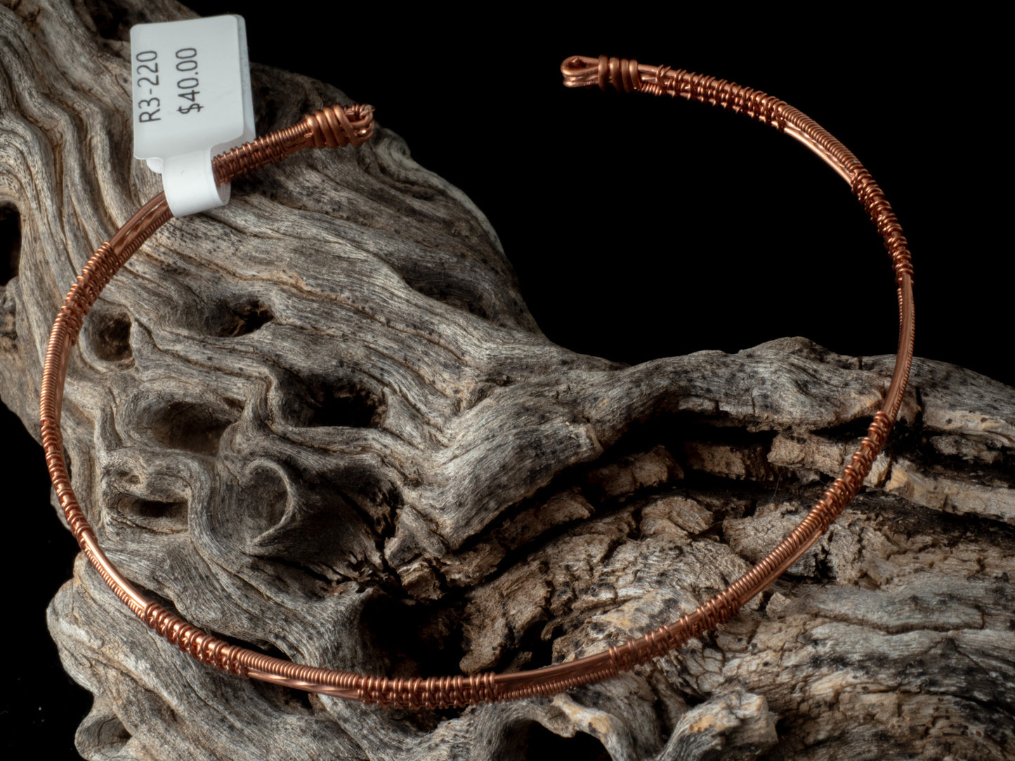 Handmade Copper Wire Braided Cuff Bracelet