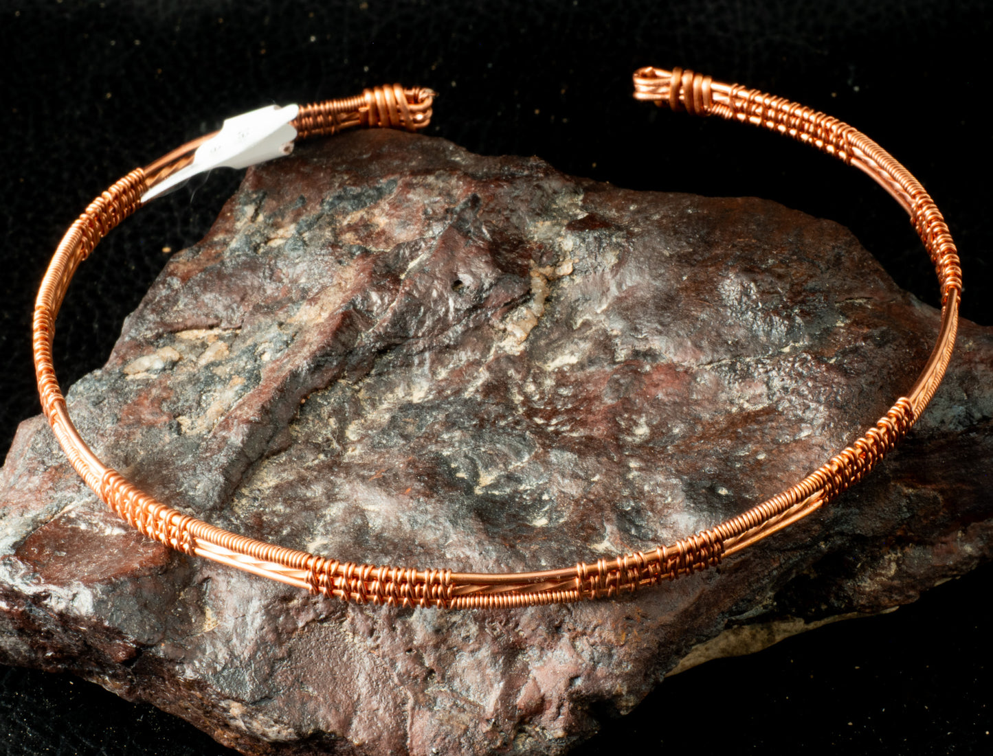 Handmade Copper Wire Braided Cuff Bracelet